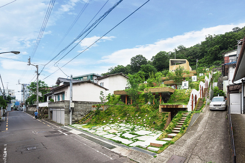 Keita Nagata Architectural Elements (Япония). Дом под травой
