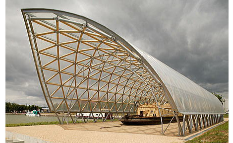 Shigeru Ban - Centre d'interpretation du Canal de Bourgogne, Pouilly-en-Auxois, France, 2005