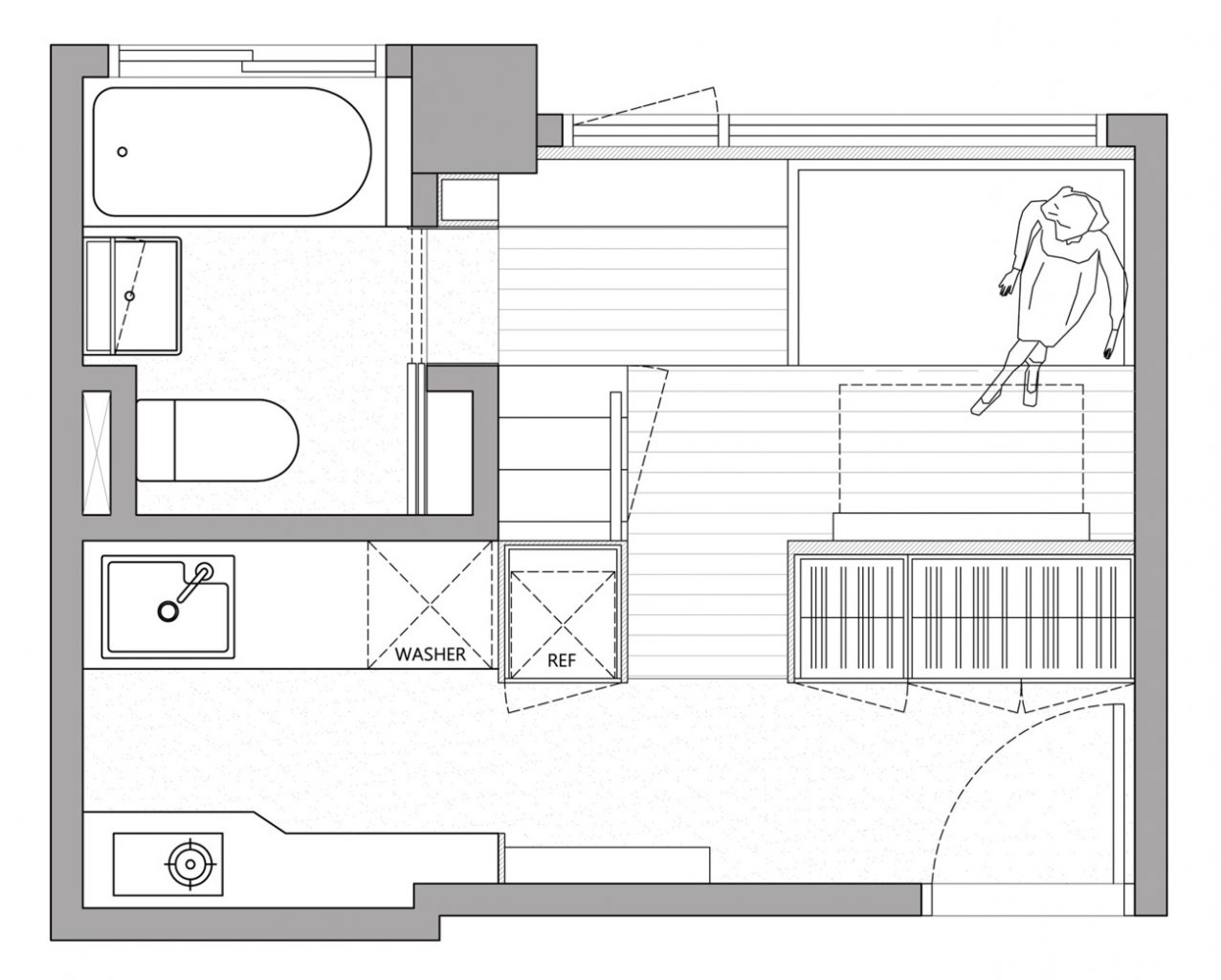 A Little Design (Тайвань). Смарт-квартира 17 квадратных метров